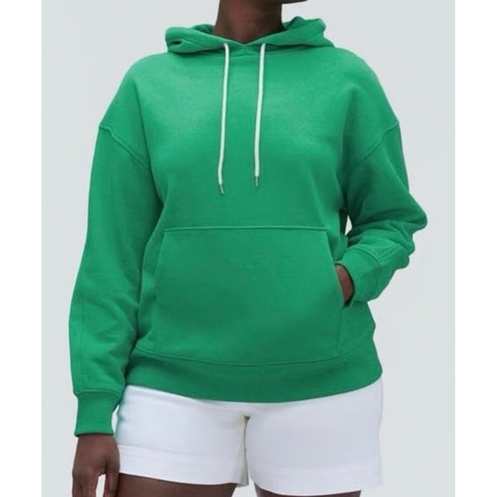 NWT‎ Everlane The Track Organic
Popover Oversized Hoodie Jade Green Size XXS